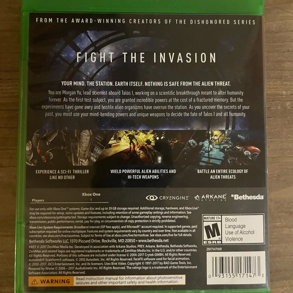 Prey Video Game‎ - Green Case Edition